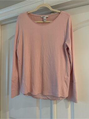 White House Black Market Soft Pink Long Sleeve Tee
